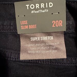 Torrid Luxe Slim Boot Super Stretch Jeans